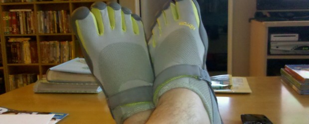 "Barefoot" running in Vibram FiveFingers.  Thoughts and observations of running in foot gloves.